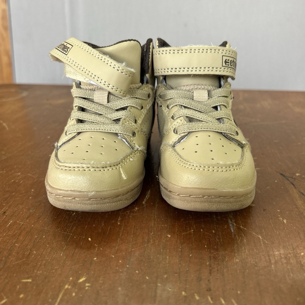 Etnies Marana Mid Crank Kids Tan Camo Green  Size Toddler 8 Skate Shoes Sneaker - Picture 8 of 8